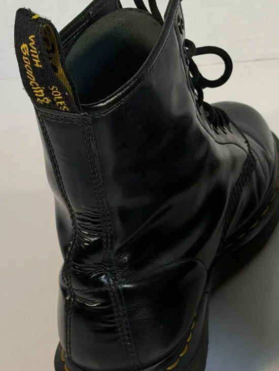 DR MARTENS Black leather military type boots M-8 /L -9 - Picture 11 of 11